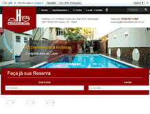 Tablet Screenshot of hotelpresidencial.com.br